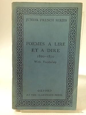 Bild des Verkufers fr Poemes A Lire et a Dire zum Verkauf von World of Rare Books