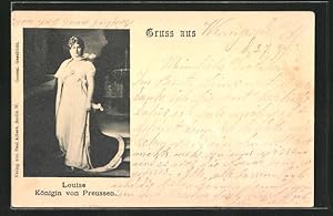 Bild des Verkufers fr Ansichtskarte Knigin Luise von Preussen in kniglichem Gewand zum Verkauf von Bartko-Reher