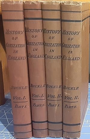 Seller image for History of Civilization in England. Vol. I, Pt. I and II, Vol. II, Pt. I and II (2 Volumes in 4 Books; 4 vol. set, complete) for sale by BASEMENT BOOKS