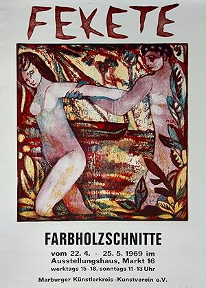 Bild des Verkufers fr Plakat Marburger Knstlerkreis zum Verkauf von Dr. Cornelia Friedrichs
