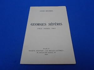 Seller image for Georges SEFERIS. Prix Nobel 1963 for sale by Emmanuelle Morin