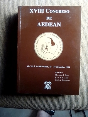 Immagine del venditore per XVIII CONGRESO DE AEDEAN, Alcal de Henares, 15-17 DICIEMBRE 1994 venduto da El Sueo Escrito