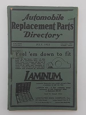 Automobile Replacement Parts Directory.