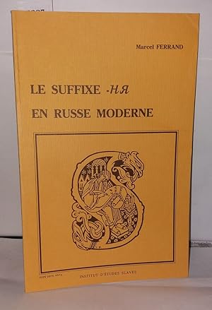 Imagen del vendedor de Le Suffixe -HR en russe moderne a la venta por Librairie Albert-Etienne