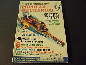 Popular Mechanics Sep 1967 one-Man Hydrofoil, Study in Driving Speeds