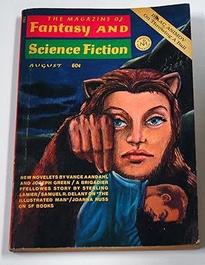 Imagen del vendedor de The Magazine of FANTASY AND SCIENCE FICTION (F&SF): August, Aug. 1969 a la venta por Preferred Books