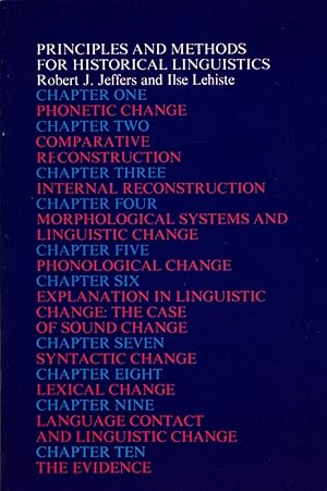 Immagine del venditore per Principles and Methods for Historical Linguistics venduto da Cider Creek Books