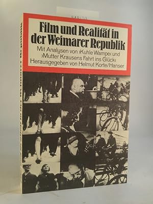 Bild des Verkufers fr Film und Realitt in der Weimarer Republik Mit Analysen der Filme "Kuhle Wampe" und "Mutter Krausens Fahrt ins Glck" zum Verkauf von ANTIQUARIAT Franke BRUDDENBOOKS