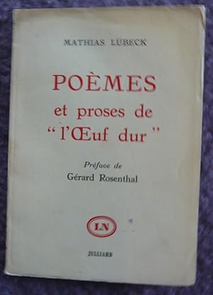 Poèmes et proses de “l’Œuf dur”