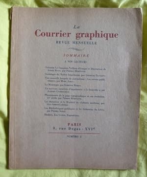 Le Courrier graphique - Revue mensuelle - N° 1 - déc. 1936