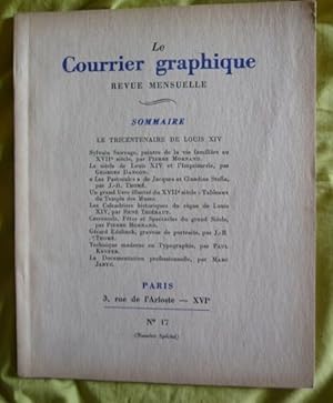 Le Courrier graphique - Revue mensuelle - N° 17 - Septembre 1938
