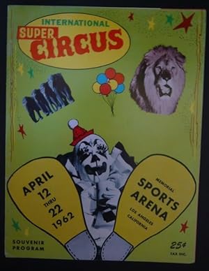 Programme cirque International Super Circus 1962