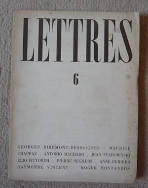Lettres 6 - revue littéraire