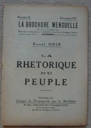 La rhétorique du peuple