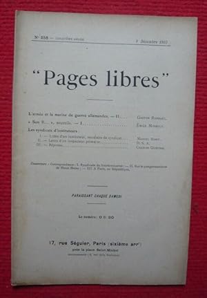 Pages libres n° 258- 5e année 9 Décembre 1905 - Revue