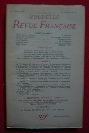 La Nouvelle Nouvelle Revue Française 5e année N° 51 - 1er Mars 1957