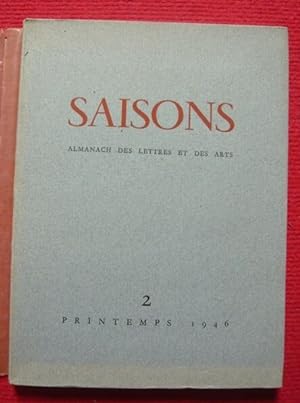 Imagen del vendedor de Saisons N 2 Printemps 1946 Almanach des lettres et des arts a la venta por Librairie Sedon