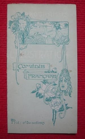 Programme officiel de théâtre de La Comédie Française du 25 avril 1905