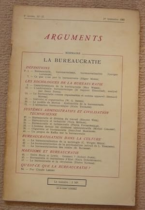 Seller image for Arguments n17 for sale by Librairie Sedon