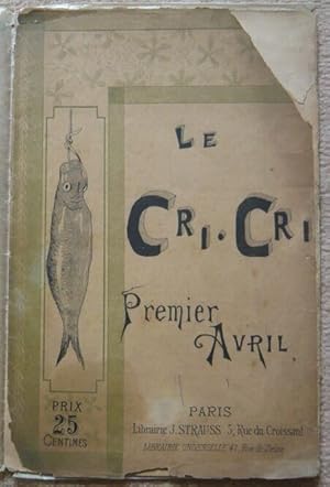 Imagen del vendedor de Le Cri-Cri a la venta por Librairie Sedon