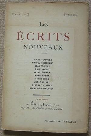 Seller image for Les Ecrits Nouveaux ? Tome VII ? 2 for sale by Librairie Sedon