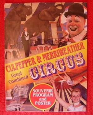 Programme et poster de cirque de Culpepper & Merriweather Great Combined Circus (sans date - circ...