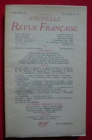 La Nouvelle Nouvelle Revue Française 5e année N° 50 - 1er Février 1957