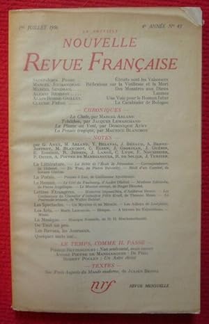 La Nouvelle Nouvelle Revue Française 4èmr année N° 43 - 1er Juillet 1956