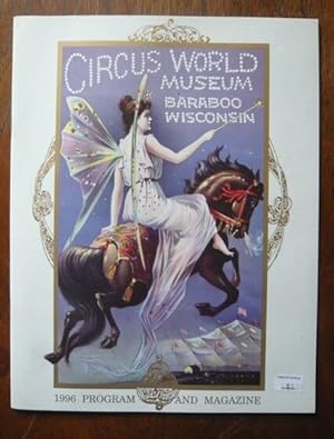 Programme de cirque Circus World Museum Baraboo Wisconsin 1996