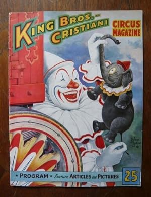 Programme de cirque de King Bros. & Cristiani circus season 1953