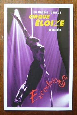Programme du Cirque Éloize Excentricus 1999