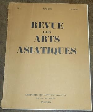 Image du vendeur pour Revue des Arts Asiatiques n1 mis en vente par Librairie Sedon