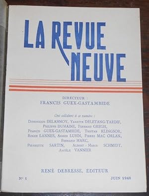 Seller image for La revue neuve - n1 for sale by Librairie Sedon