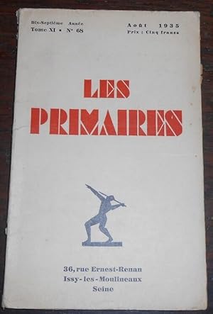 Imagen del vendedor de Les Primaires tome XI n68 a la venta por Librairie Sedon