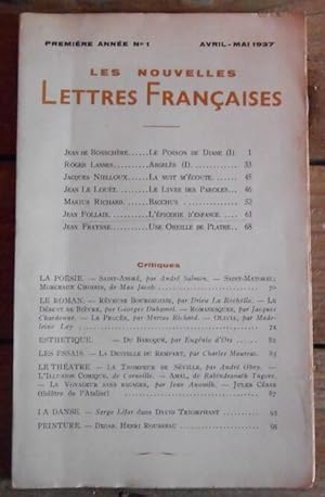 Les Nouvelles Lettres Françaises n°1