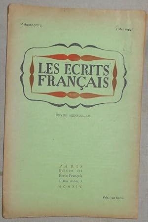 Seller image for Les Ecrits Franais n6 for sale by Librairie Sedon