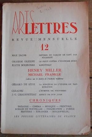 Arts et Lettres n°12