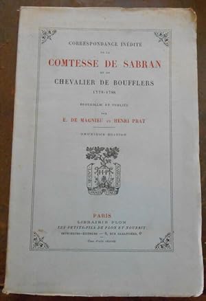 Imagen del vendedor de Correspondance indite de la Comtesse de Sabran et du Chevalier de Boufflers 1778-1788 a la venta por Librairie Sedon