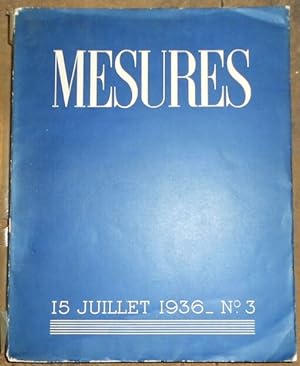 Mesures - 15 juillet 1936 - N° 3