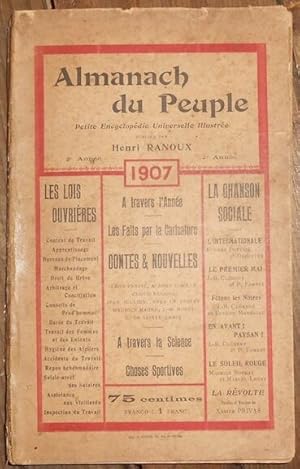 Seller image for Almanach du Peuple 1907 Petite Encyclopdie Universelle Illustre for sale by Librairie Sedon