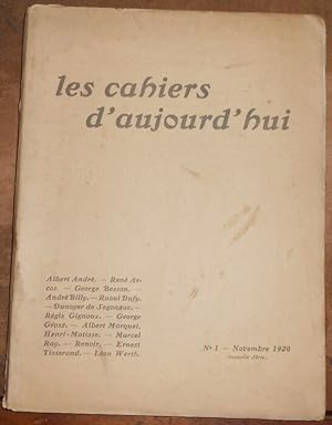 Seller image for Les cahiers d?aujourd?hui n1 for sale by Librairie Sedon