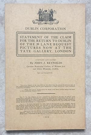 Dublin Corporation Statement of the Claim for the Return to Dublin of the 39 Lane Bequest Picture...