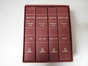 The Army List November 1918 (4 volumes)