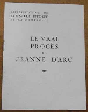 Programme Le Vrai Procès de Jeanne d’Arc