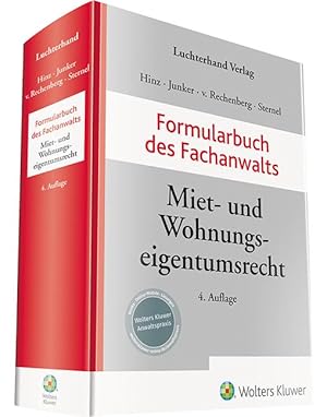 Seller image for Formularbuch des Fachanwalts Miet- und Wohnungseigentumsrecht for sale by moluna