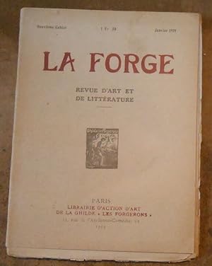 Imagen del vendedor de La Forge Revue d?Art et de Littrature et de Sociologie 2me cahier janvier 1919 a la venta por Librairie Sedon