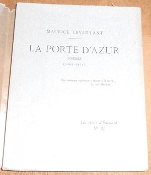La Porte d’Azur Poèmes (1909-1914)