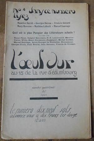 L’œuf dur au 15 de la rue d’édimbourg n°4