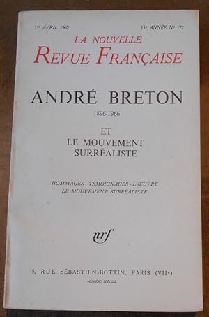 Immagine del venditore per Andr Breton 1896-1966 et Le Mouvement Surraliste ? Hommages ? Tmoignages ? L??uvre ? Le Mouvement Surraliste venduto da Librairie Sedon