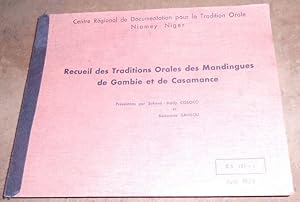 Seller image for Recueil des Traditions Orales des Mandingues de Gambie et de Casamance for sale by Librairie Sedon